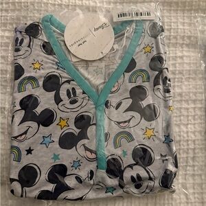 Little Sleepies Disney Pajama Set with Teal and Gray